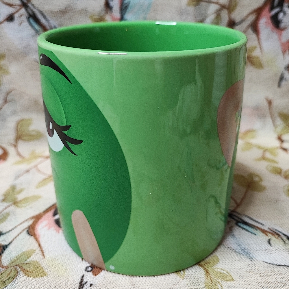 Green M&Ms Oversized Coffee Tea Mug Licensed MARS, NWOT Aphrodisiac Valentine's - Picture 5 of 7